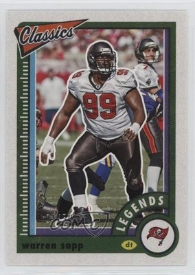2022 Panini Classics Legends Green Back 4/50 Warren Sapp #132 HOF nd3