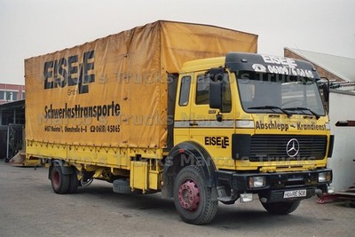 LKW Foto Mercedes-Benz 1417 Truck Deutschland gelb EISELE GmbH Schwerlast #n5yb