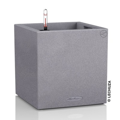 LECHUZA  Tischgefäße CANTO Stone 14 Steingrau
