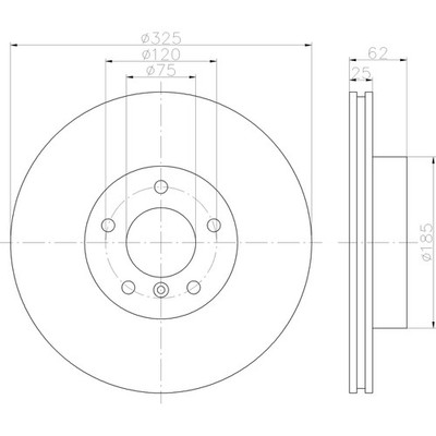 Pagid Racing    355122792    Brake Disc