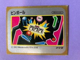 1985 Nintendo Amada Famicom Mini Card Pinball No. 35 Rare Vintage Japanese F/S