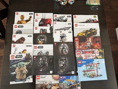 Lot Of 23 Lego Instruction Manuals Books Marvel Technic Star Wars Ninjago DC