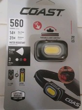 Coast RL10 Fixed Beam LED Headlamp   560 Lumens   Rear Safety Signal