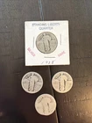 Standing Liberty Quarters 25c Lot of 4- 90% Silver
