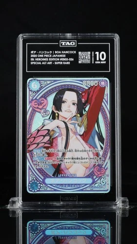 Boa Hancock #EB03-026 One Piece Heroines Edition Japanese SP TAG 10 Gem Mint 2a