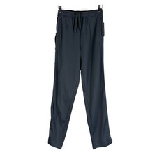 NWT Colosseum Kern Track Pants Boys M Gray Snap Button Sides Athleisure