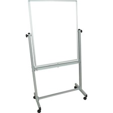 LUXOR DOUBLE SIDED DRY ERASE MAGNETIC WHITEBOARD 30" X 40" WITH ROLLING STAND