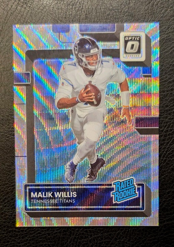 2022 Panini Donruss Optic Rated Rookie Malik Willis #203 Wave Prizm 191/300 (RC)
