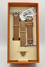 Tory Burch TBS0114E Women's Double Wrap Brown Leather Strap Apple Watch 38-45mm