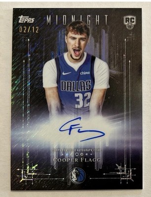 2025-26 Topps Midnight Cooper Flagg Auto Dark Marks /12 MIDNIGHT