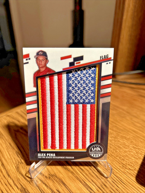 2026 USA Stars and Stripes ALEX PENA Jumbo Relic USA FLAG 1/1 #JUM-AP SSP