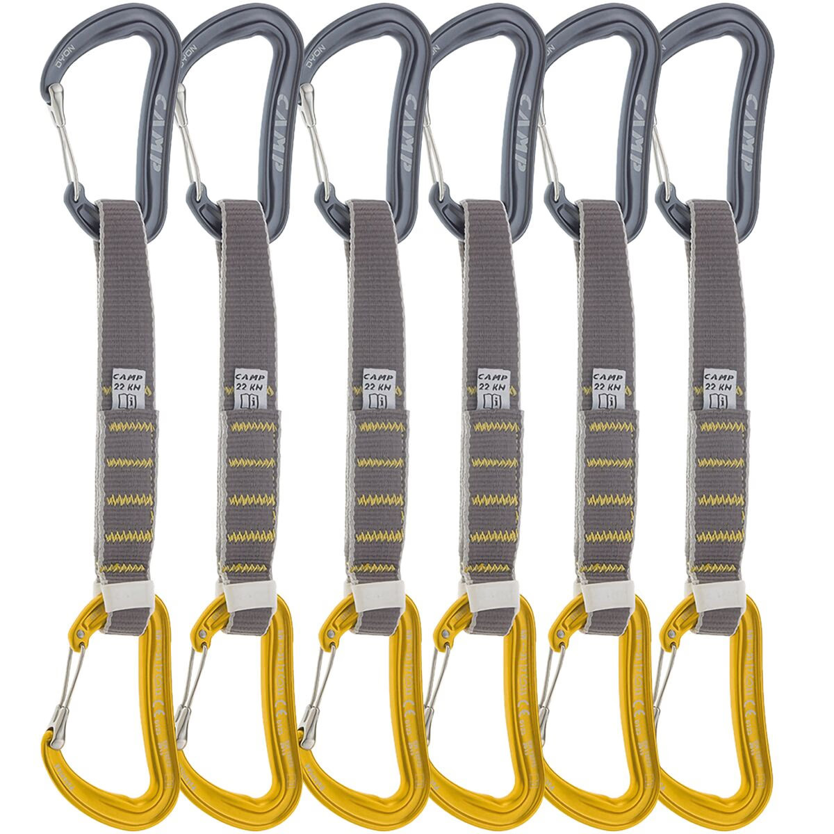 CAMP USA Dyon Express KS Quickdraw - 6-Pack Gun MetalYellow 12cm 31890₽