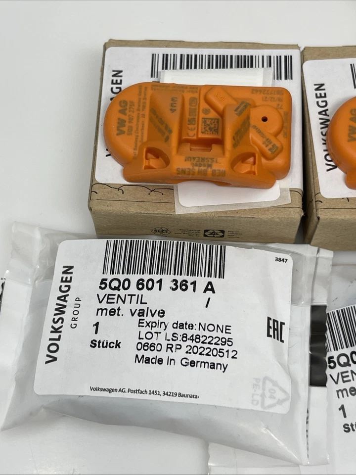 Sensores TPMS 5Q0998270F Arteon Tiguan Touareg OEM Volkswagen 2015-2023, juego de 4 Foto 2 de 4