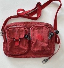 KIPLING Red Crossbody Travel Bag Purse 10x7 I...