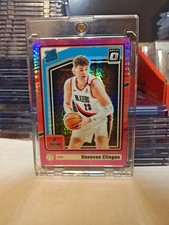 Donovan Clingan 2024-25 Panini Donruss Optic Rated Rookie Pink Hyper RC #272
