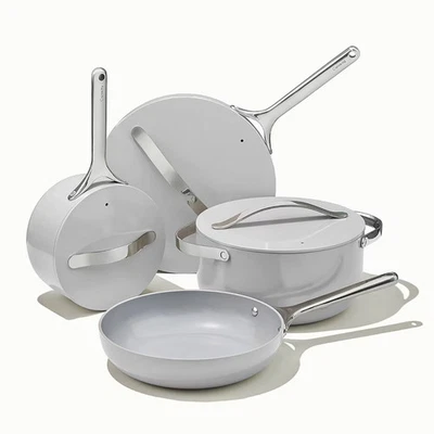 Caraway Home 7pc Non-Stick Cookware Set - Gray