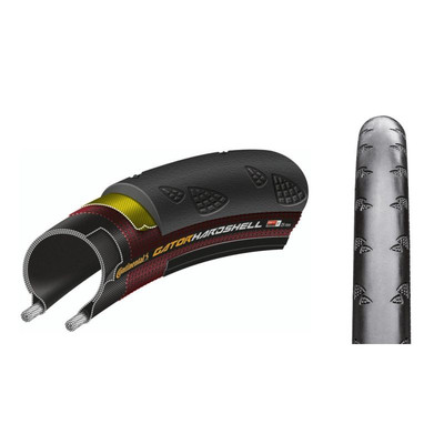 CONTINENTAL TIRE TIRE GATOR 700x25C SKIN HARD HARDSHELL BLACK 25-62