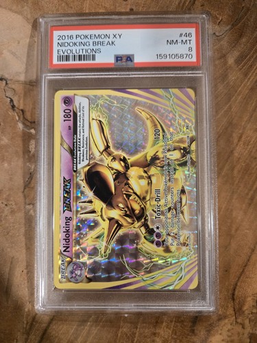Nidoking BREAK graded PSA 8 for sale on eBay
