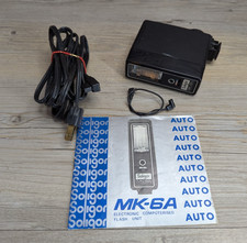 Soligor MK-6A Shoe Mount Flash W/ Manual Power Cord Sync Cord