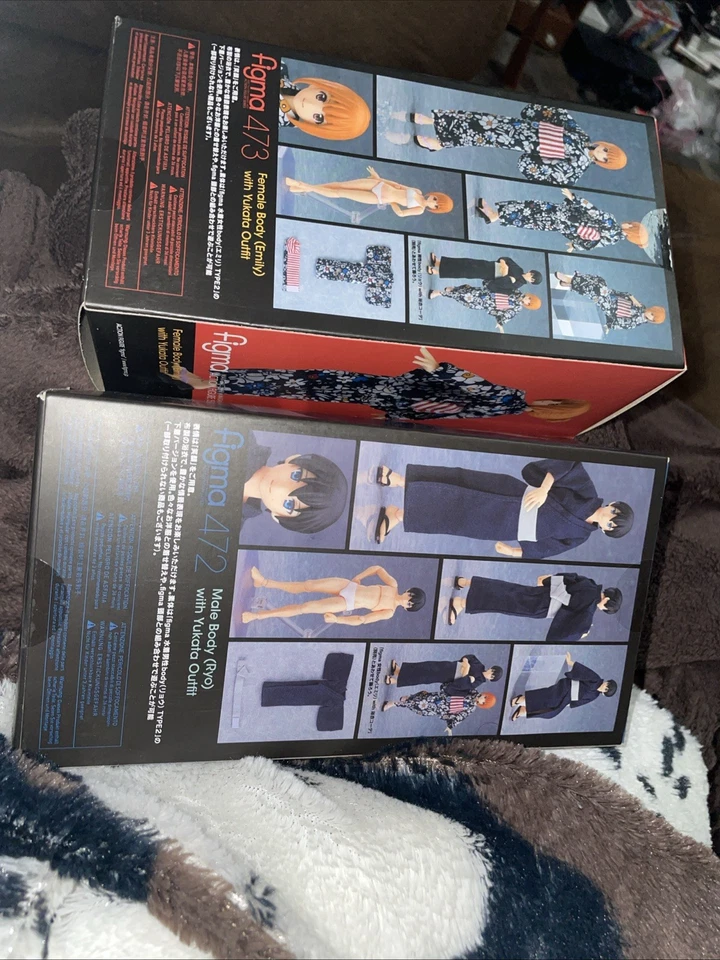 Figura de acción Figma Styles 473 472 cuerpo masculino femenino Emily Ryo con traje Yukata Foto 3 de 4