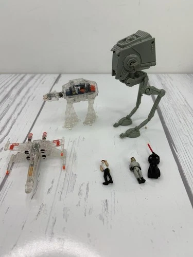Vintage 1990's Star Wars Micro Machines Play Set Vehicles X-Ray Fighter Walker