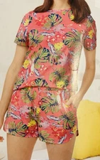 2-Piece Top/Shorts Pajamas Set Size 12-14 (40-42) Cotton. New In Packaging