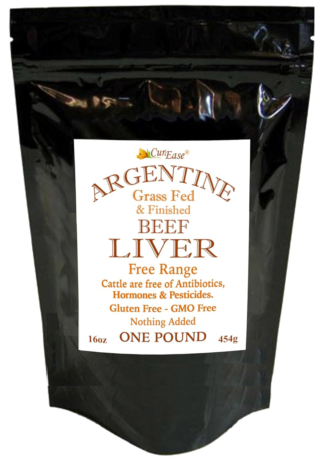 CurEase Argentine Grass Feed Beef Liver Powder Undefatted Desiccated dried Pe...