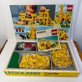 Vintage Classic LEGO Set Knights Yellow Castle 6075 99.8 % Complete Box & Manual