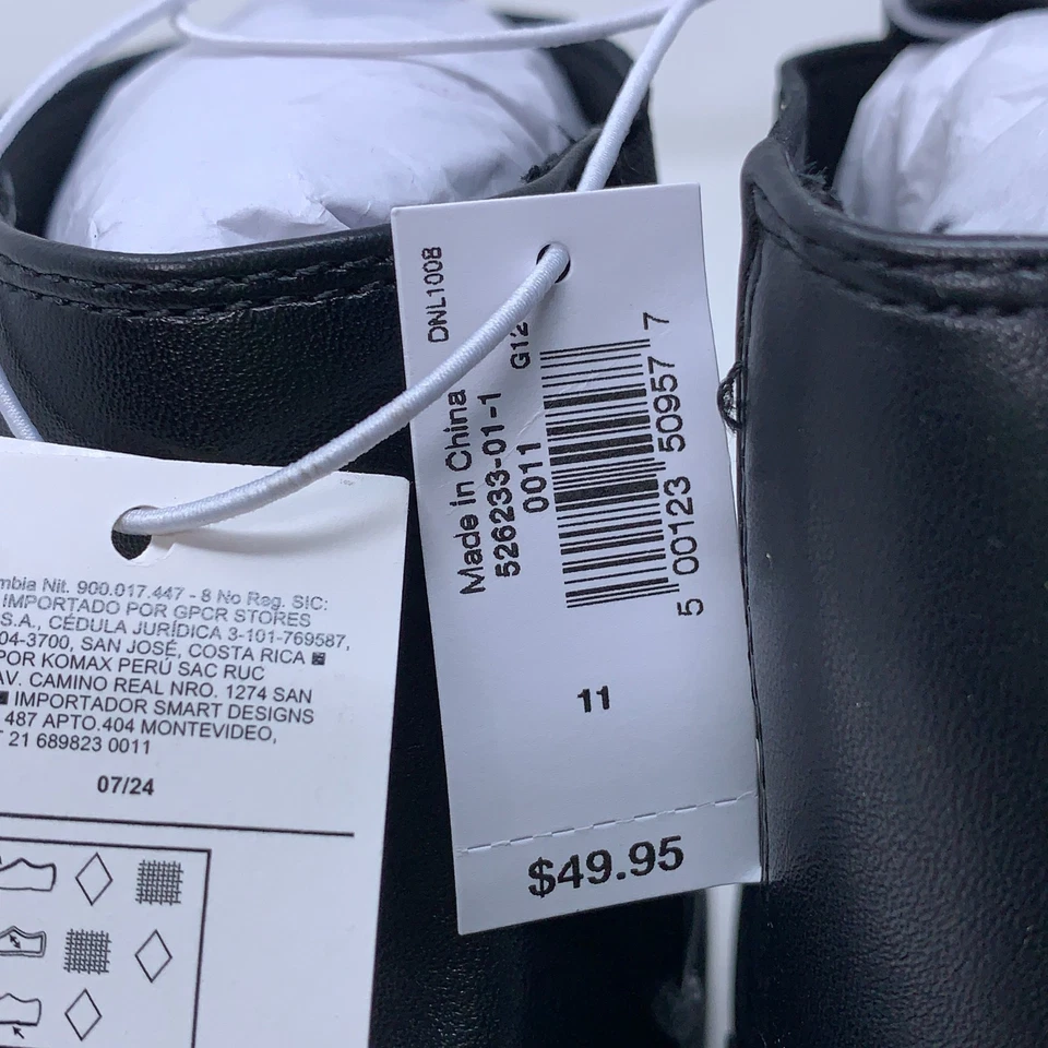 Botas Chelsea Baby Gap para bebés y niños pequeños talla 11 negras de cuero vegano al tobillo nuevas sin caja Foto 2 de 4