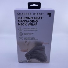 Sharper Image Calming Heat Massaging Neck Wrap - New Sealed