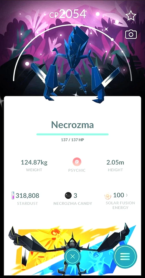 ✨ Glänzendes Nekrozma mit besonderem Hintergrund ✨ P T C - Beschreibung