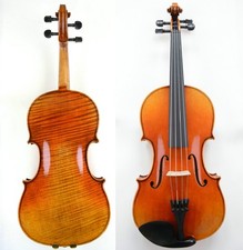 Master 15'' Viola 1-PC BACK Master Wang's Own Work Outstanding Tone No. W19