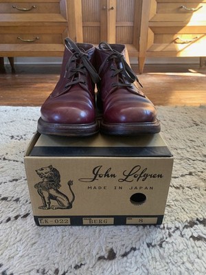 John Lofgren Steadfast Chukka Boot - French Calfskin Burgundy, 8
