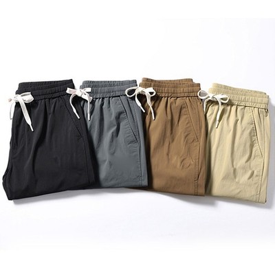 Herren für freizeit Eis Seide Jogger Jogginghose Cargohose Kordelzug Lockere