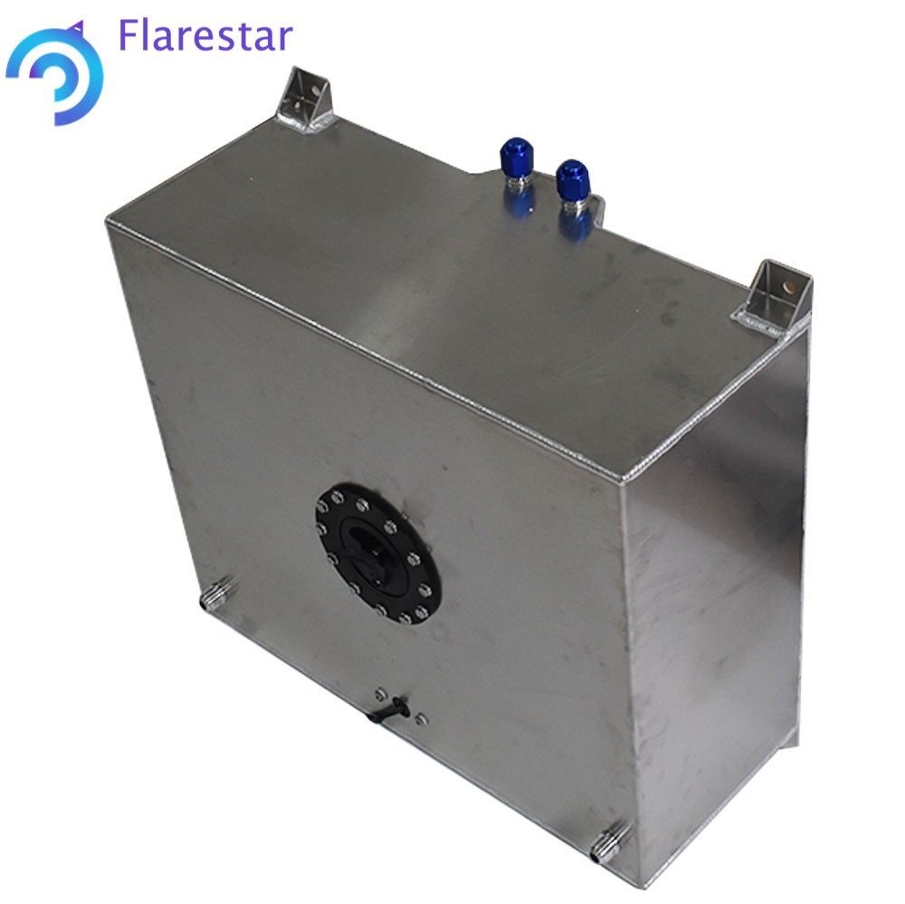20 Gallon Silver Universal Aluminum Racing/Drift Fuel Cell Tank & Level Sender