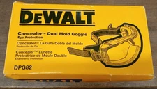 DEWALT DPG82 DPG82-11 CLEAR ANTI-FOG CONCEALER DUAL MOLD GOGGLE