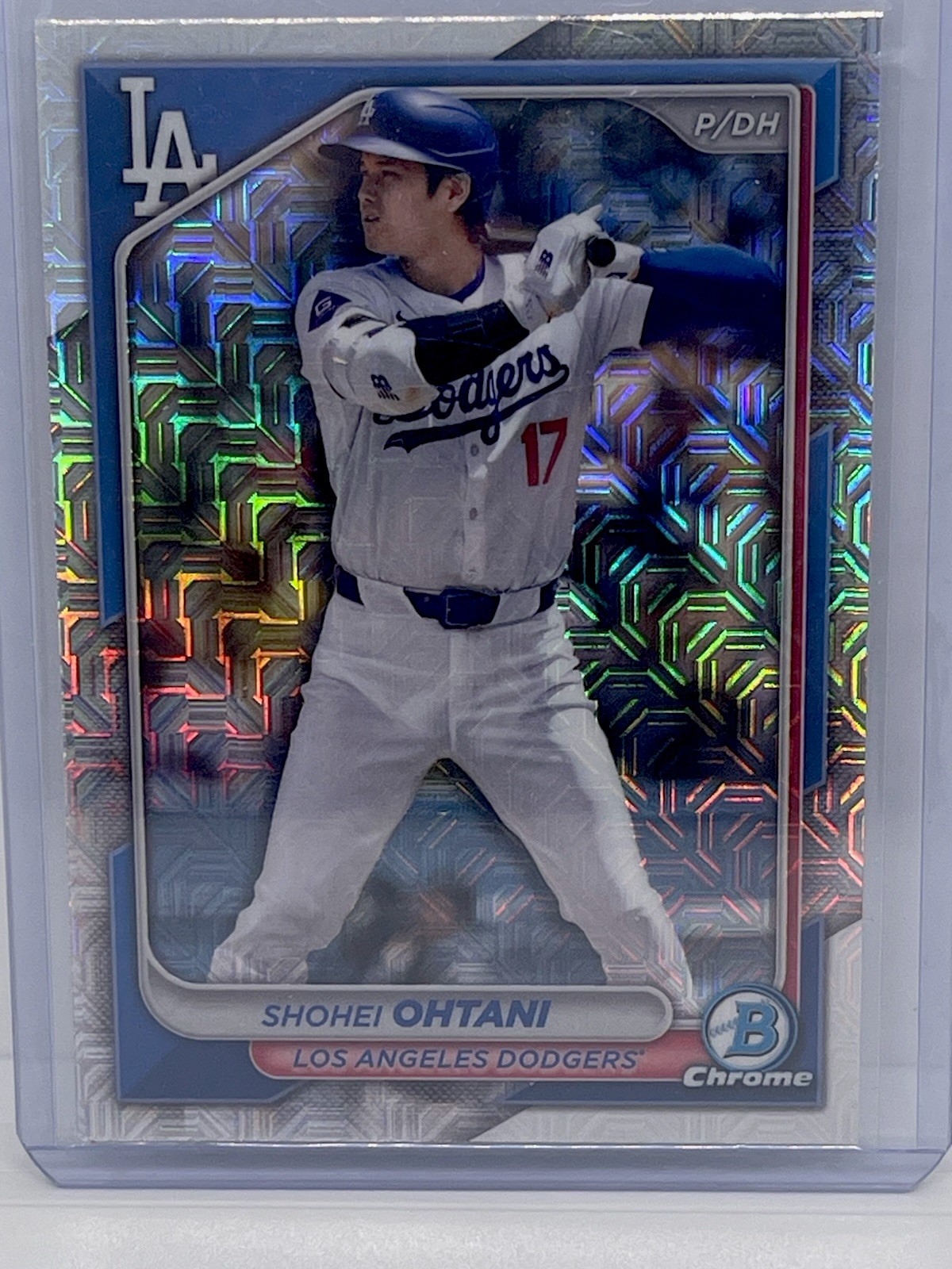 Shohei Ohtani 2024 Topps Bowman Chrome Mojo Refractor LA Dodgers #85.
