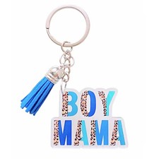 Boy Mama Keychain Boy Mama Key Ring for New Mom New Boy Mama Key Holder, Smal...