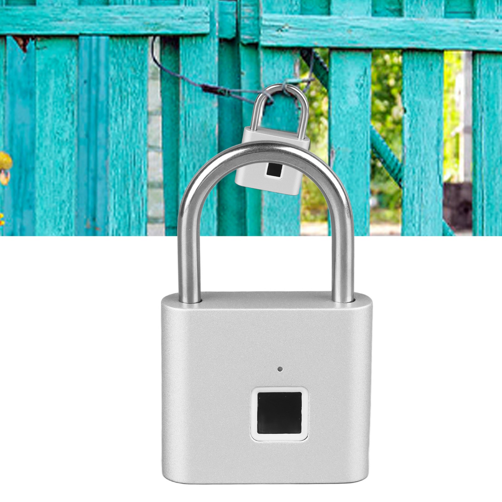 ｀Rechargeable Fingerprint Padlock Keyless Waterproof Biometric Electronic Loc BL