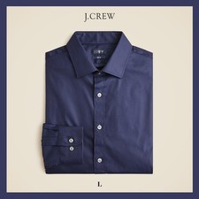 NWT J. Crew Slim Bowery Performance Stretch Dress Shirt with Spread Collar Sz L