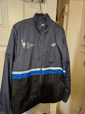 2022 New York City Marathon New Balance Jacket - Mens M - Gray-Black-Blue