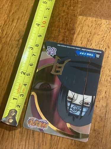 Tarjeta de plástico transparente vintage NARUTO Itachi Uchiha #083 rara - Imagen 5 de 5
