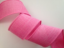 Sachet Pink Ribbon, 2 1/2" Wide, Wired Edge, 5 YARDS