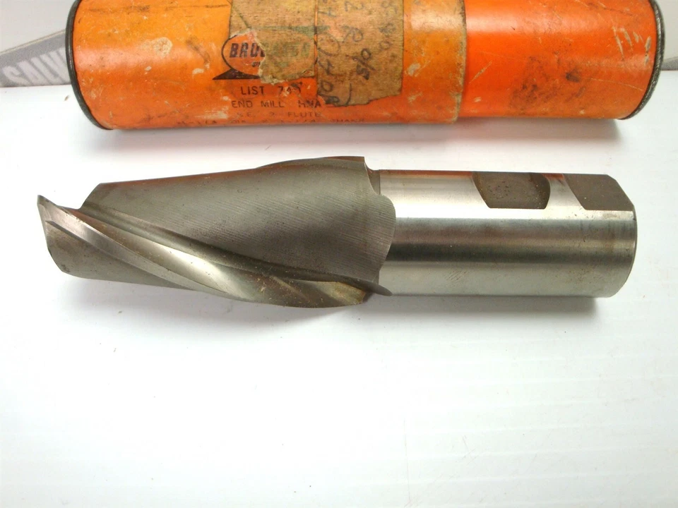 КОНЦЕВАЯ ФРЕЗА BRUBAKER — HNA 1–1/4 дюйма x 1–1/4 дюйма 5,5 дюйма ДЛИНА 2 ФЛЕЙТЫ (НОВАЯ) - Изображение 2 из 4