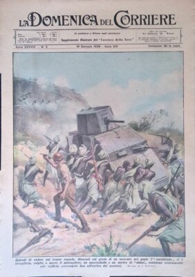Sunday Corriere Cover No. 3 1936 Marshal Resistance Dubat Core