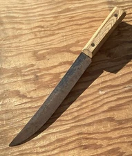 Vintage Forgecraft Hi Carbon Kitchen Chef Food Slicing Chopping Butcher Knife