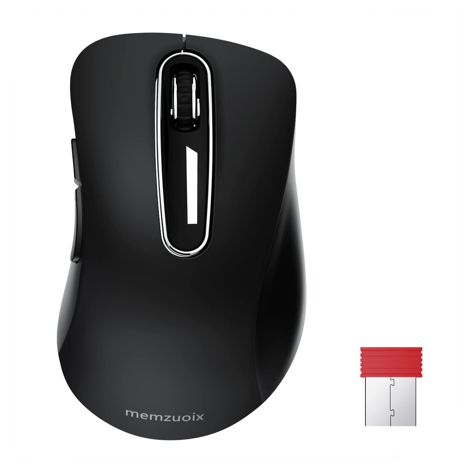 2.4G Wireless Mouse with 1200 DPI and USB Receiver for Portability