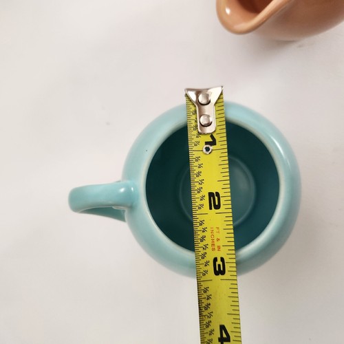 VTG Poppytrail By Metlox Pastel 200 Series Peach/Pink Creamer Blue Sugar c1930 - Picture 9 of 10