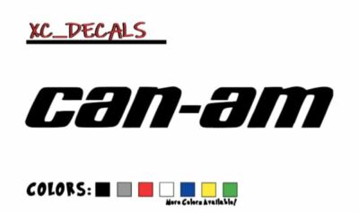 Canam (x2) PAIR Vinyl Logo Decal Windshield Sticker Graphics Can Am BRP Ryker