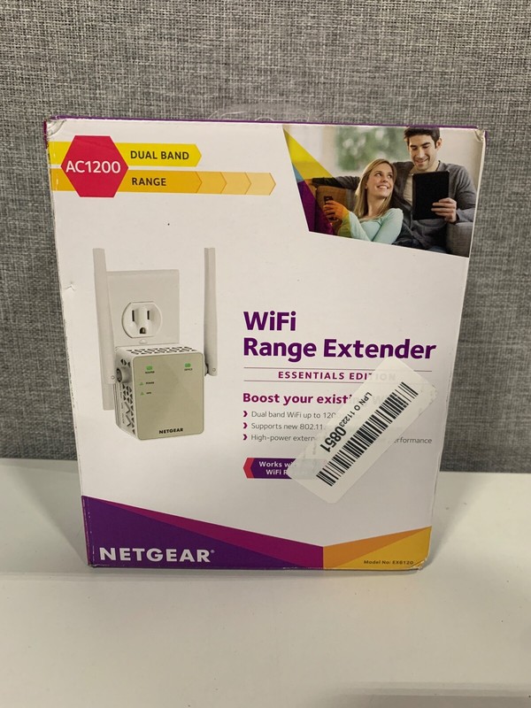Netgear EX6120 White Indoor High Power AC1200 Dual Band WiFi Range Extender